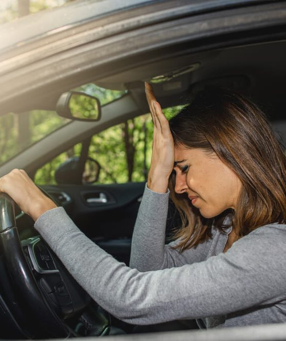 Woman is frustrated after getting in a wreck with no insurance.