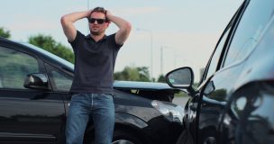 Young man gets in car wreck with no insurance - cheap uninsured motorist coverage.