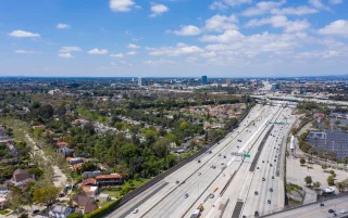 Aerial view of the urban core of downtown Santa Ana, California – Santa Ana, cheap car insurance in California