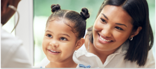 Mother, child and doctor with stethoscope for health care in a hospital for heart and lungs. Affordable health insurance through Covered Ca